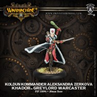 koldun kommander aleksandra zerkova khador greylord warcaster (variant)